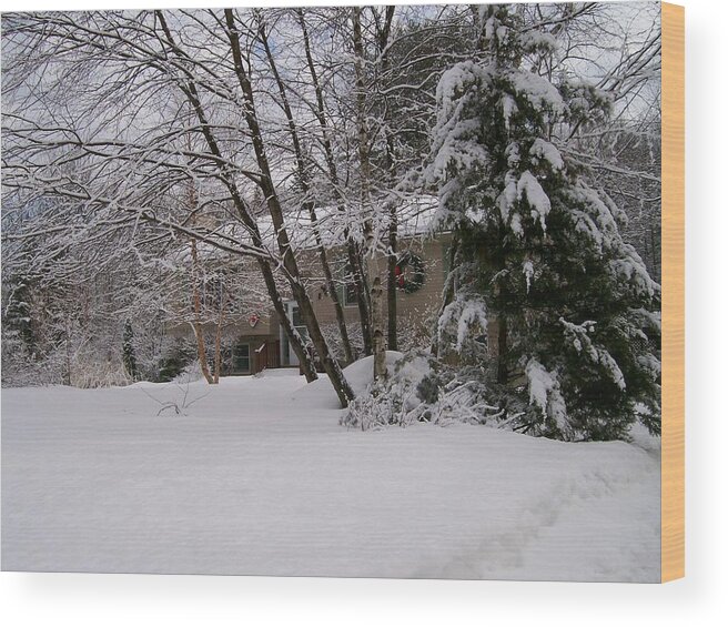 Photography Wood Print featuring the photograph Country Christmas by Barbara S Nickerson