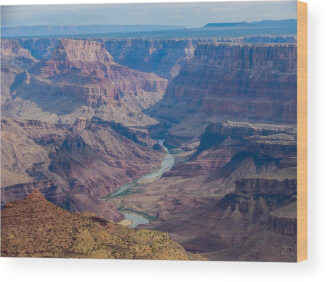 Grand Wood Print featuring the photograph Desert View by Carl Moore