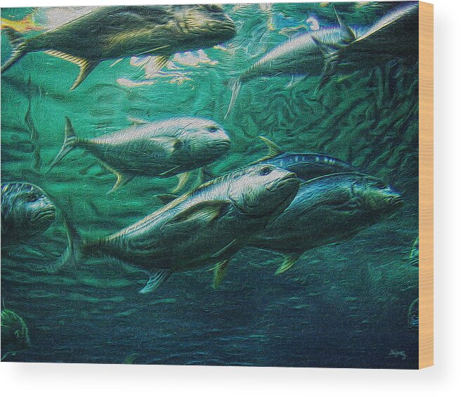 Bluefin Wood Print featuring the photograph Don't Mess With Bluefin Jack by Glenn McCarthy Art and Photography