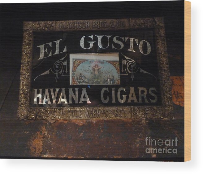 Still Life Wood Print featuring the photograph El Gusto by Newel Hunter