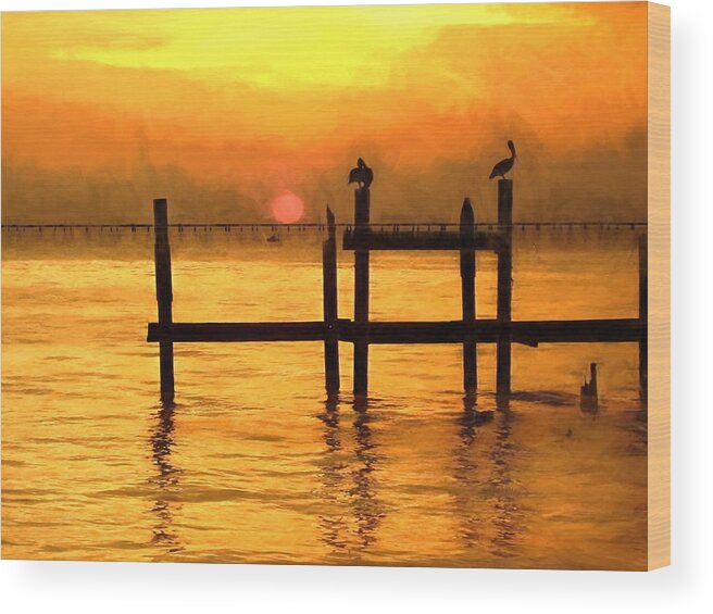 Ouisiana Wood Print featuring the photograph Elements by Kathy Bassett