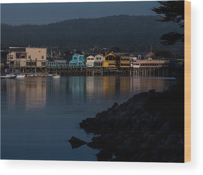 Monterey Wood Print featuring the photograph Evening in Monterey by Derek Dean