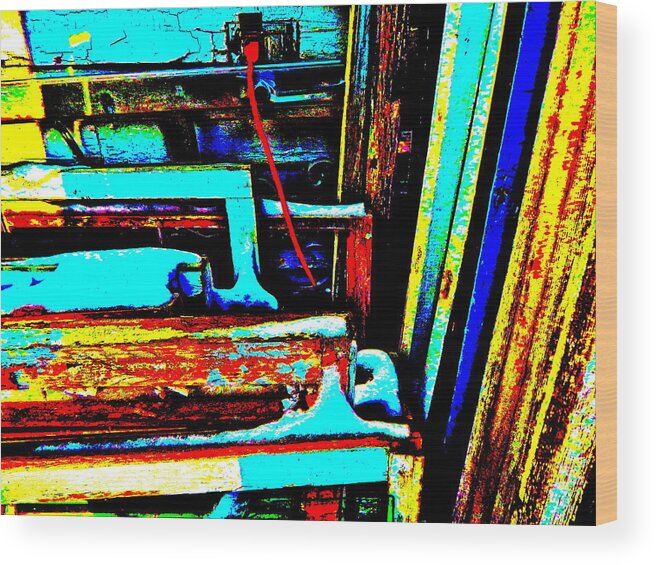 Abstract Wood Print featuring the photograph Feb 2016 68 by George Ramos