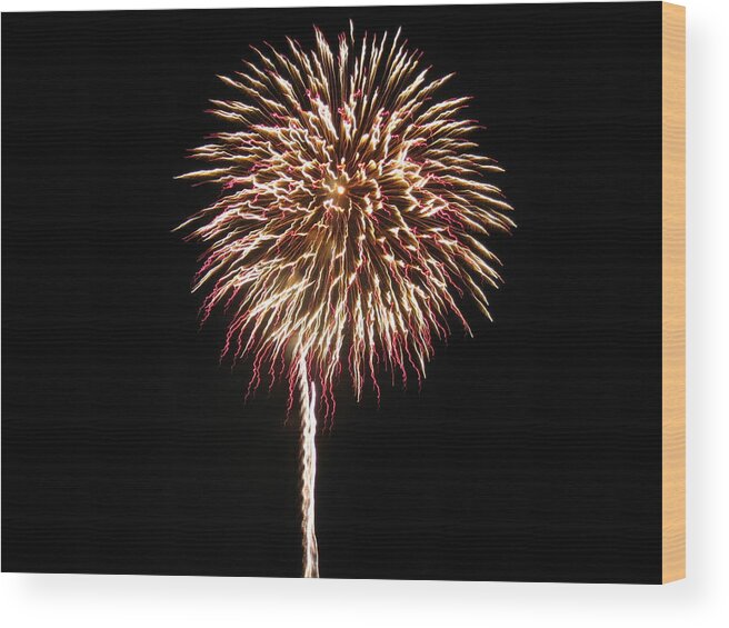 Fireworks Wood Print featuring the photograph Fireworks by Michael Albright