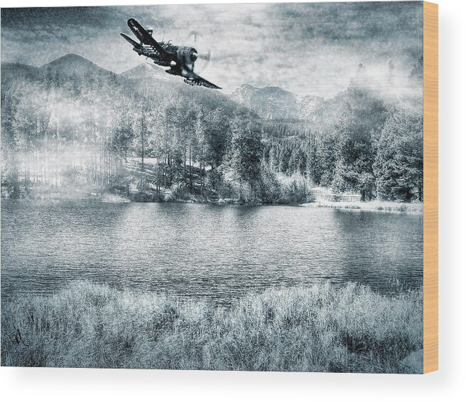 Scenery Wood Print featuring the photograph Fly Boy by Adam Vance