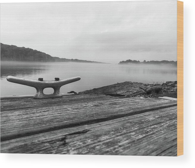 Lake Wood Print featuring the photograph Foggy Lake by George Strohl
