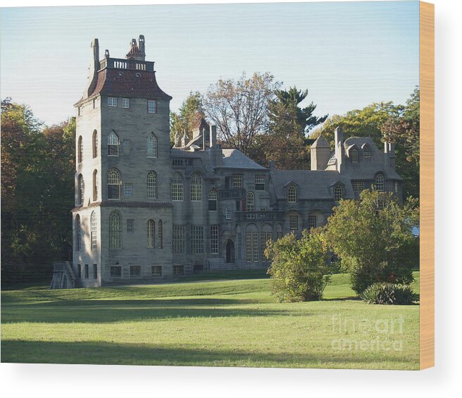 Fonthill Wood Print featuring the photograph Fonthill Castle in Doylestown PA by Anna Lisa Yoder