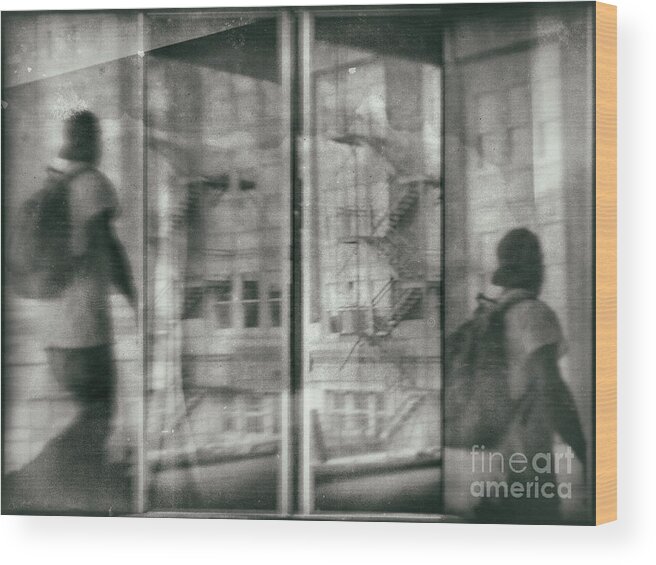 Man Wood Print featuring the photograph Fragment 7 The Traveler by Jeff Breiman