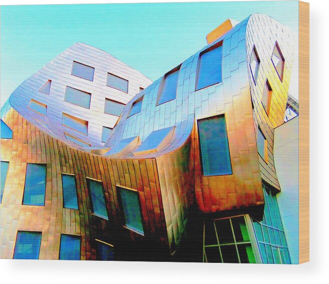 Frank Gehry Wood Print featuring the photograph Frank Gehry 9 by Randall Weidner