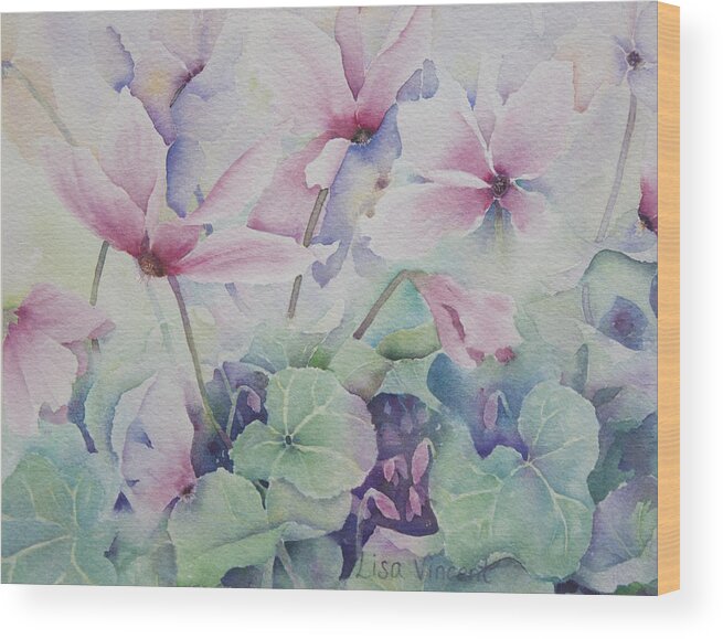 Giclee Wood Print featuring the painting Fresh by Lisa Vincent
