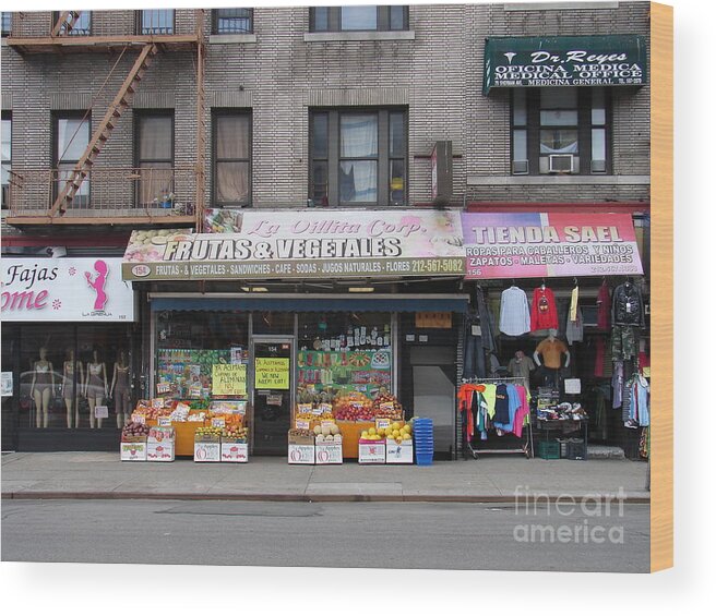 Bodega Wood Print featuring the photograph Frutas and Vegetales by Cole Thompson