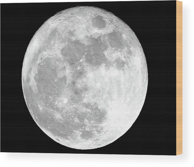 Full Moon Wood Print featuring the photograph Full Moon by Jackson Pearson