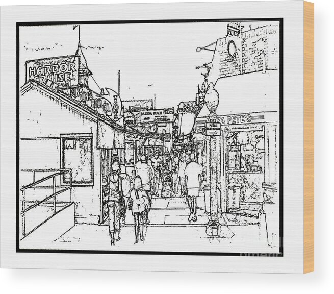 Balboa Fun Zone Wood Print featuring the photograph Fun Zone by Tom Griffithe
