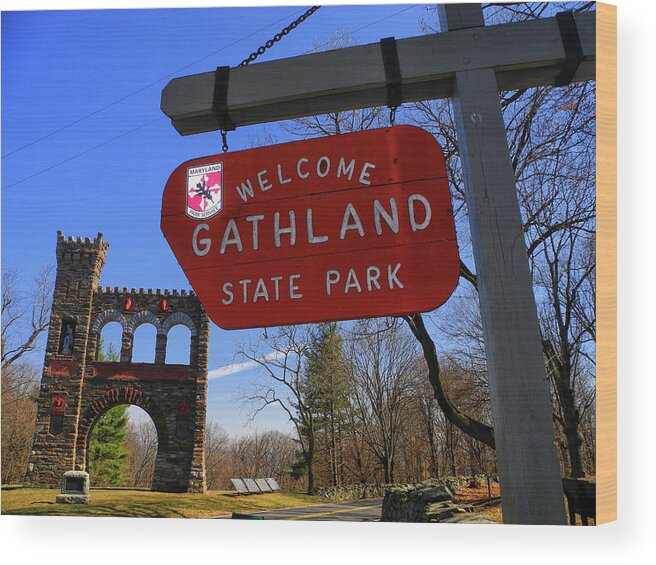 Gathland State Park Wood Print featuring the photograph Gathland State Park in Maryland by Raymond Salani III