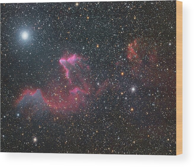 Space Wood Print featuring the photograph Ghost of Cassiopeia by Dennis Sprinkle