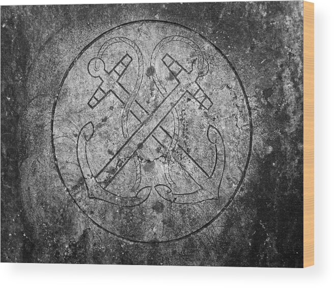 Irish Wood Print featuring the photograph Grave of Cadet Soady Macroom Ireland by Teresa Mucha