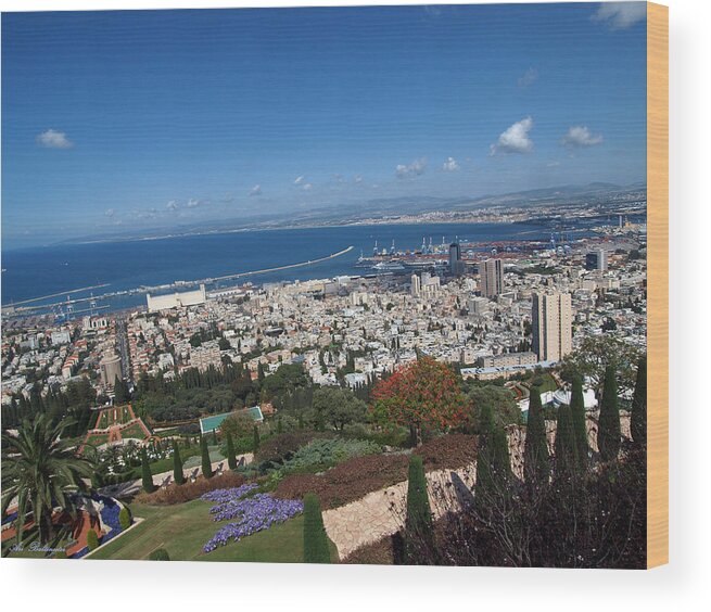 Haifa Wood Print featuring the photograph Haifa bay by Arik Baltinester