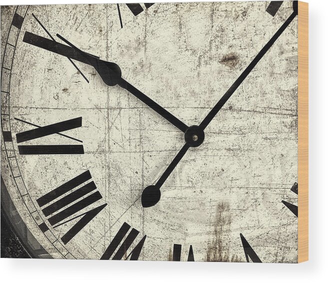 Clock Wood Print featuring the photograph Hands of Time by Andrew Soundarajan