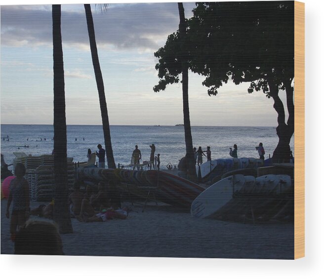Hawaii Wood Print featuring the photograph Hawaiian Afternoon by Daniel Sauceda