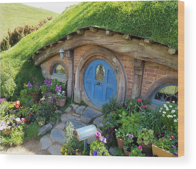 Photograph Wood Print featuring the photograph Home Sweet Hobbit by Richard Gehlbach