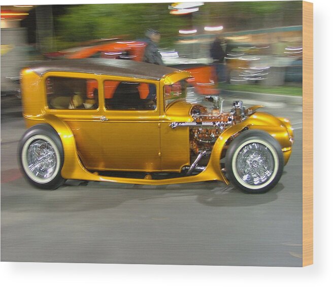 Hot Rod Wood Print featuring the photograph Hot Rod by Jackie Russo
