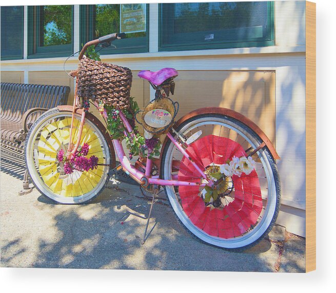 Bicycle Wood Print featuring the photograph Hot Wheels by Josephine Buschman