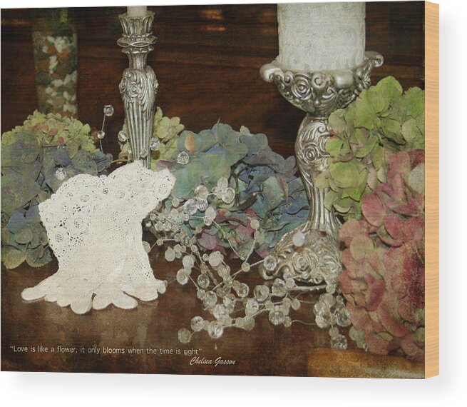 Flower Wood Print featuring the photograph I Do by Rosemary Aubut