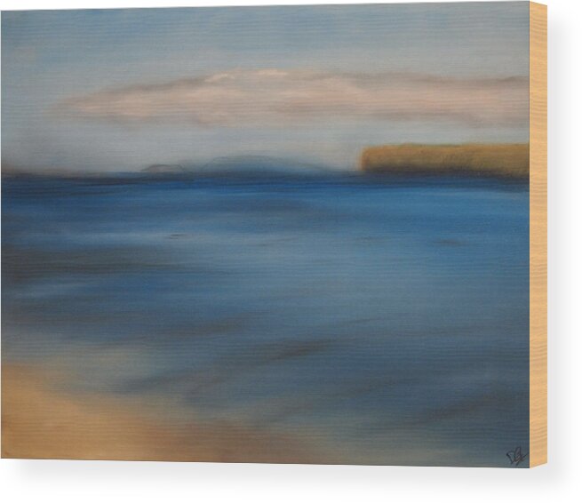 Isle Of Skye Wood Print featuring the pastel Isle of Skye Beach by Dave Griffiths