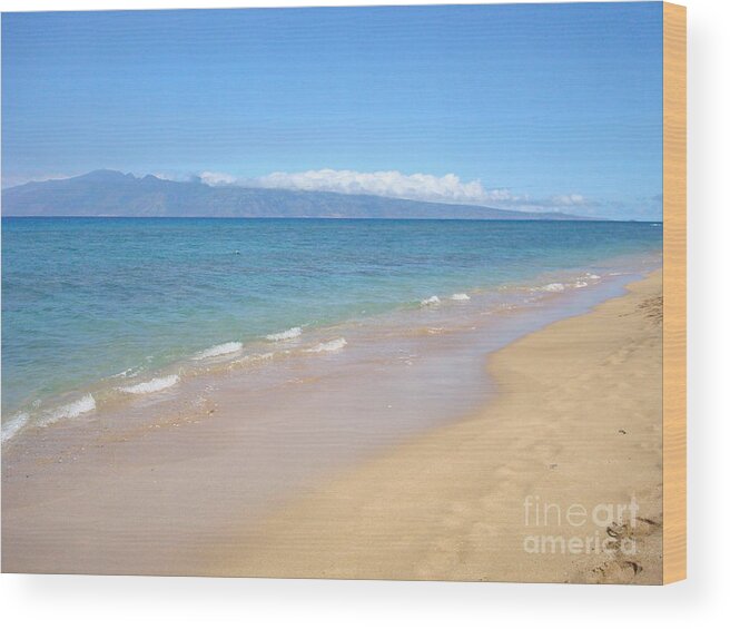 Kaanapali Beach Maui Hawaii Wood Print featuring the photograph Kaanapali Beach Maui Hawaii by B Rossitto