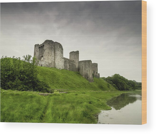 Castle Wood Print featuring the photograph Kidwelly Castle, Kidwelly, Wales. by Colin Allen