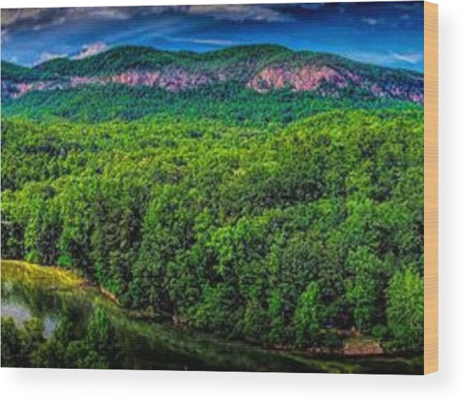 Lake Lure Life Wood Print featuring the photograph Lake Lure #3 by Buddy Morrison