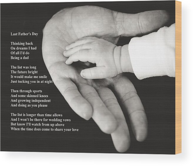 Father's Day Wood Print featuring the photograph Last Father's Day by Robert Longley