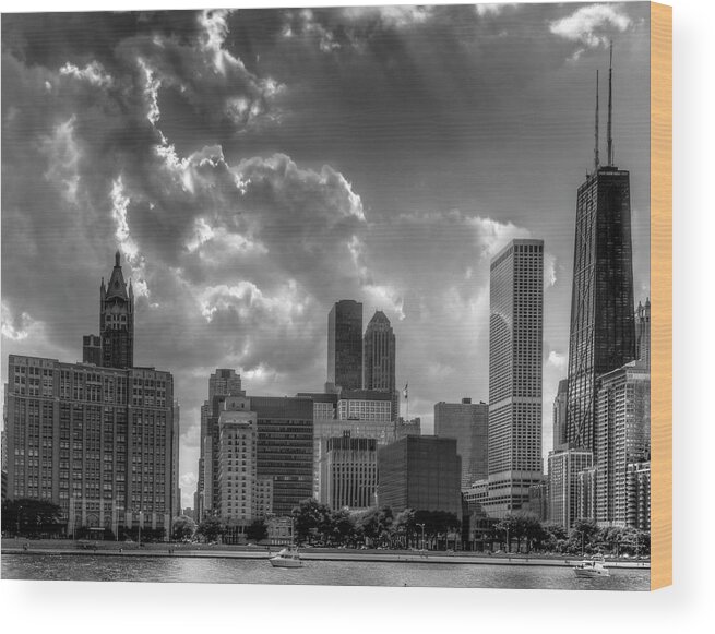 Chicago Wood Print featuring the photograph Luminous Chicago by John Roach