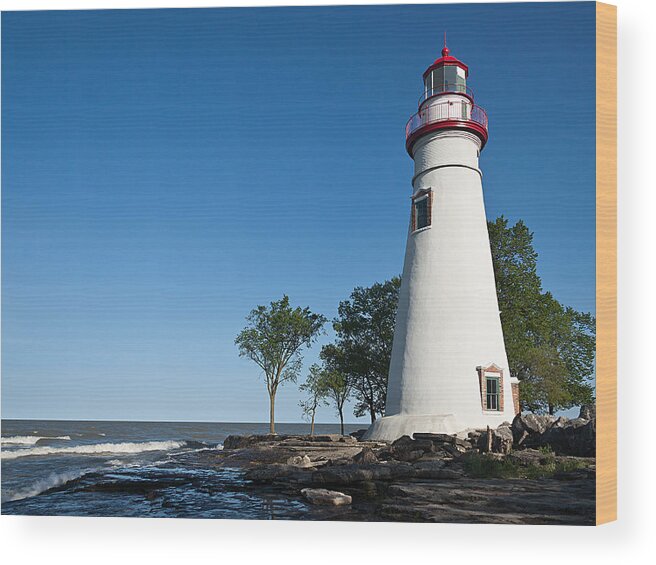 Marblehead Lighthouse Wood Print featuring the photograph Marblehead Lighthouse by Dale Kincaid