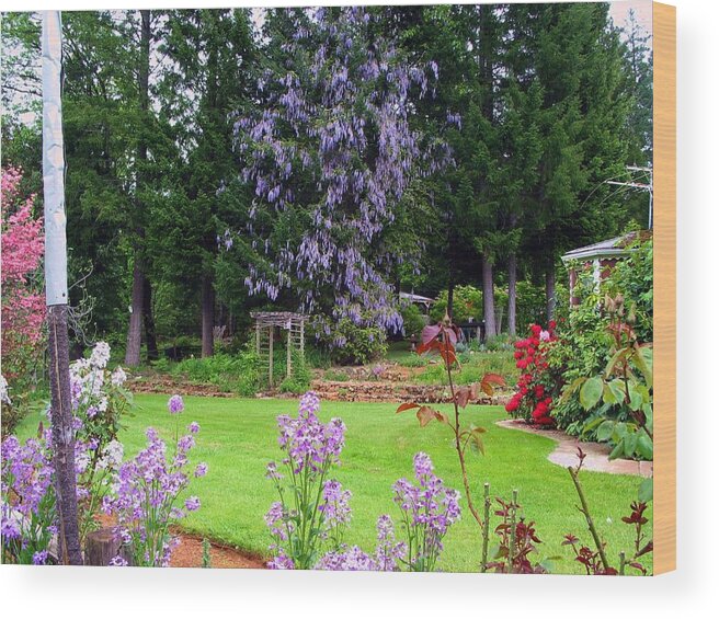 Nature Wood Print featuring the photograph Margie's Ministry3 by Susan Lindblom