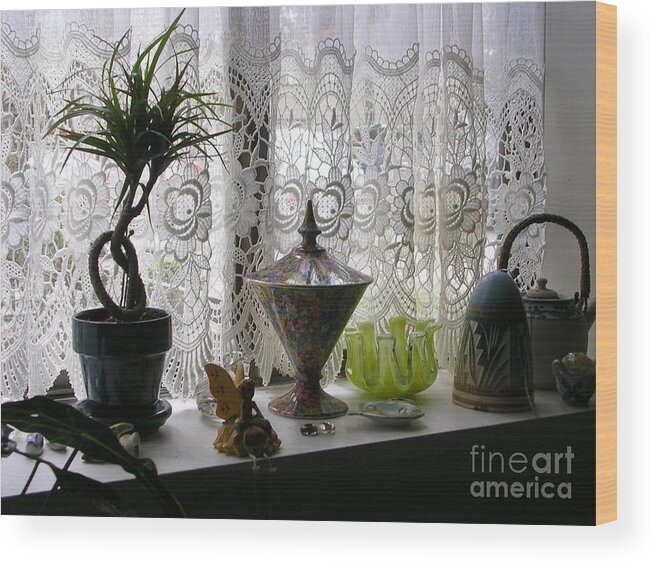 Braided Bi-color Dracena Wood Print featuring the photograph Memories by Rosanne Licciardi