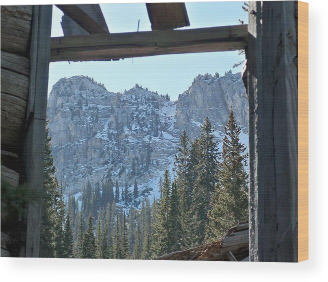 Mountain Wood Print featuring the photograph Miners Lost View by Michael Cuozzo