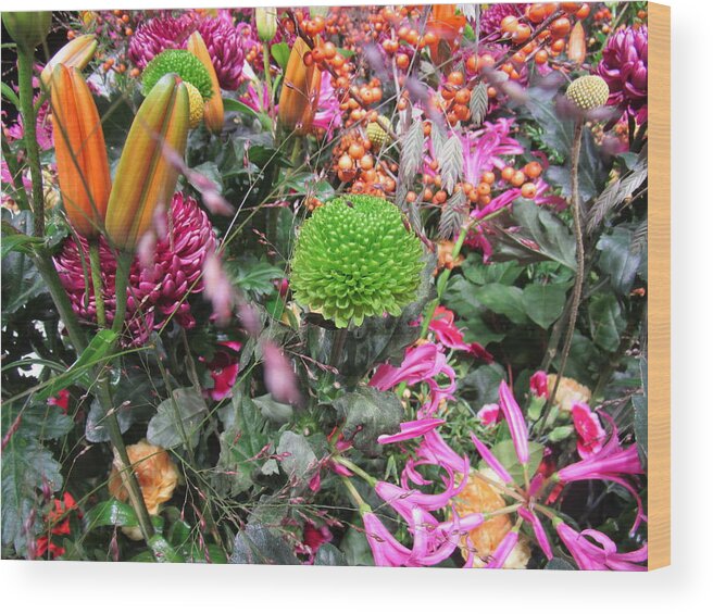 Flower Wood Print featuring the photograph Mixed by Rosita Larsson