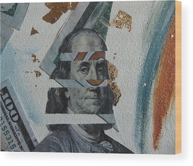Money Wood Print featuring the painting Money by Emery Franklin