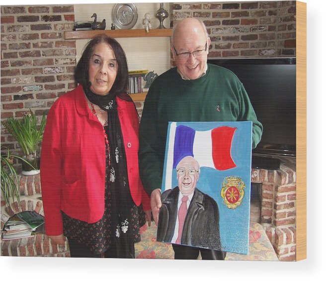 France Wood Print featuring the photograph Monsieur Le Maire et Moi by Rusty Gladdish