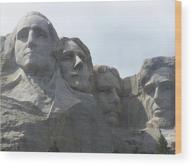 National Monument Wood Print featuring the photograph Mt. Rushmore 2 by Ali Baucom