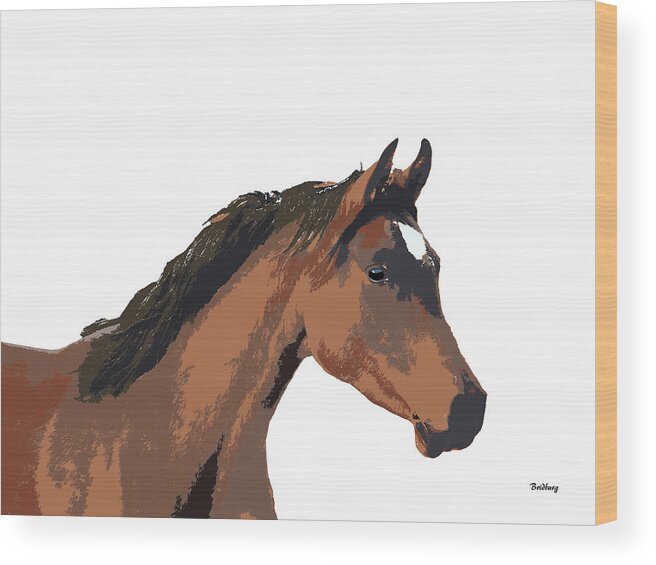 Mustang Sally Wood Print featuring the digital art Music Notes 26 by David Bridburg