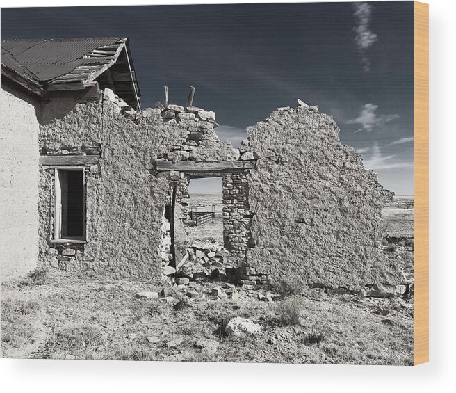 Abandoned Wood Print featuring the photograph Mystery Ranch No. 20 by Brad Hodges