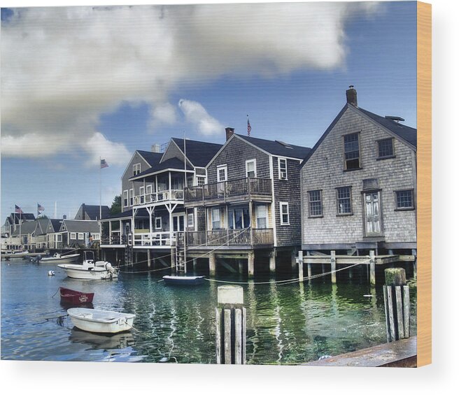 Nantucket Wood Print featuring the photograph Nantucket Harbor in Summer by Tammy Wetzel