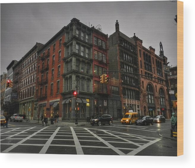 Soho Wood Print featuring the photograph New York City - SoHo 006 by Lance Vaughn