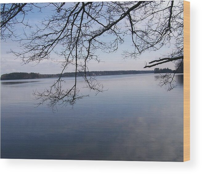 Photography Wood Print featuring the digital art Not A Ripple by Barbara S Nickerson