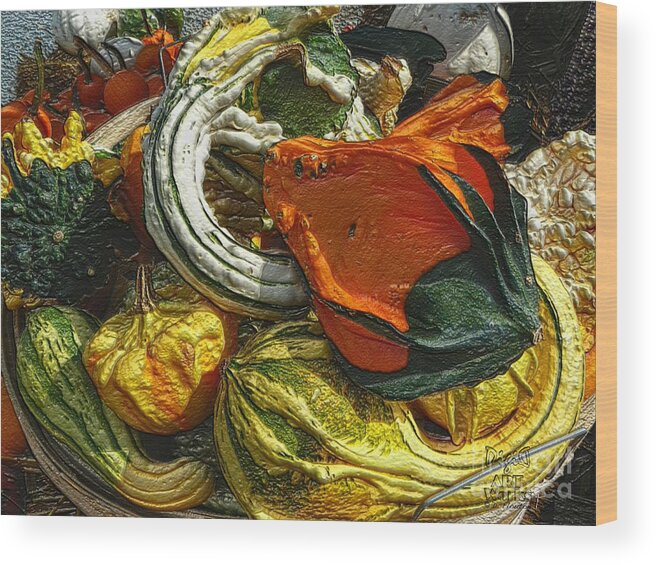 Ebsq Wood Print featuring the photograph Nubby Squash by Dee Flouton