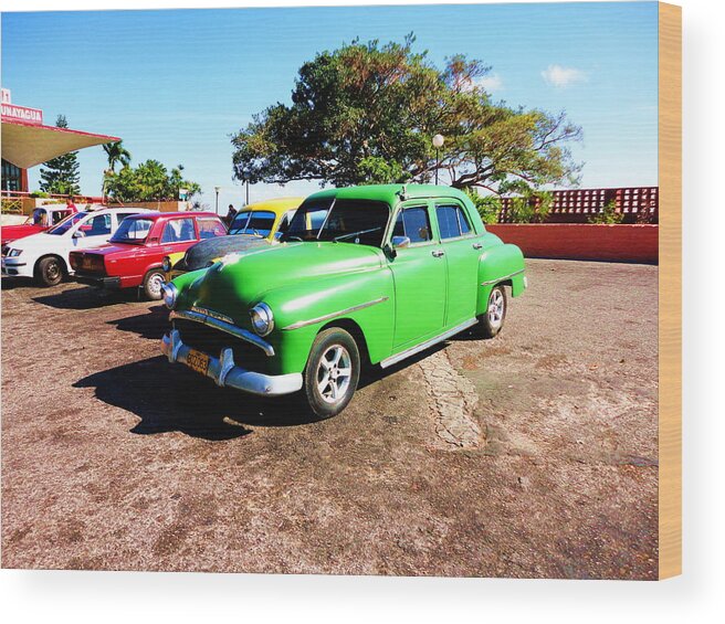 Old Cars Cuba Wood Print featuring the photograph Old Cars Cuba by Yury Bashkin