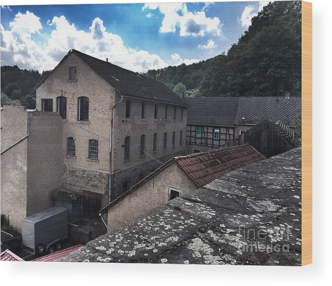 Old Wood Print featuring the photograph Old factory by Eva-Maria Di Bella