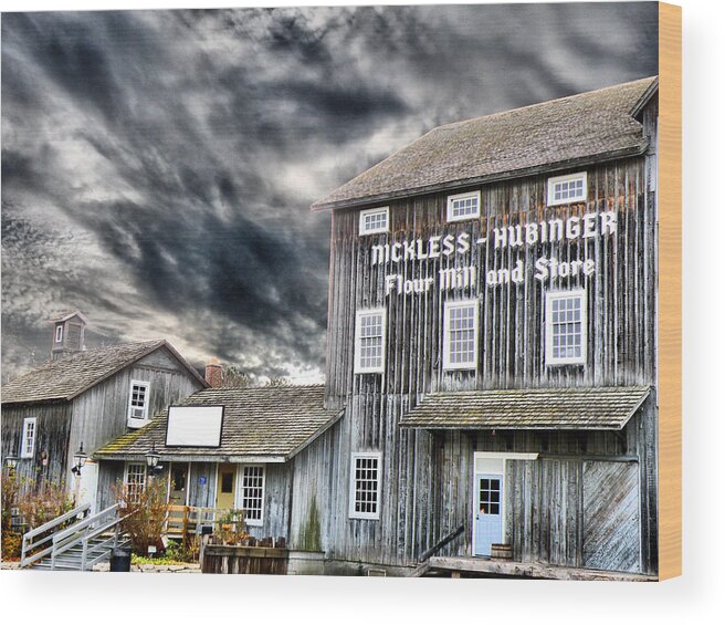 Grain Wood Print featuring the photograph Old Grain Mill by Scott Hovind